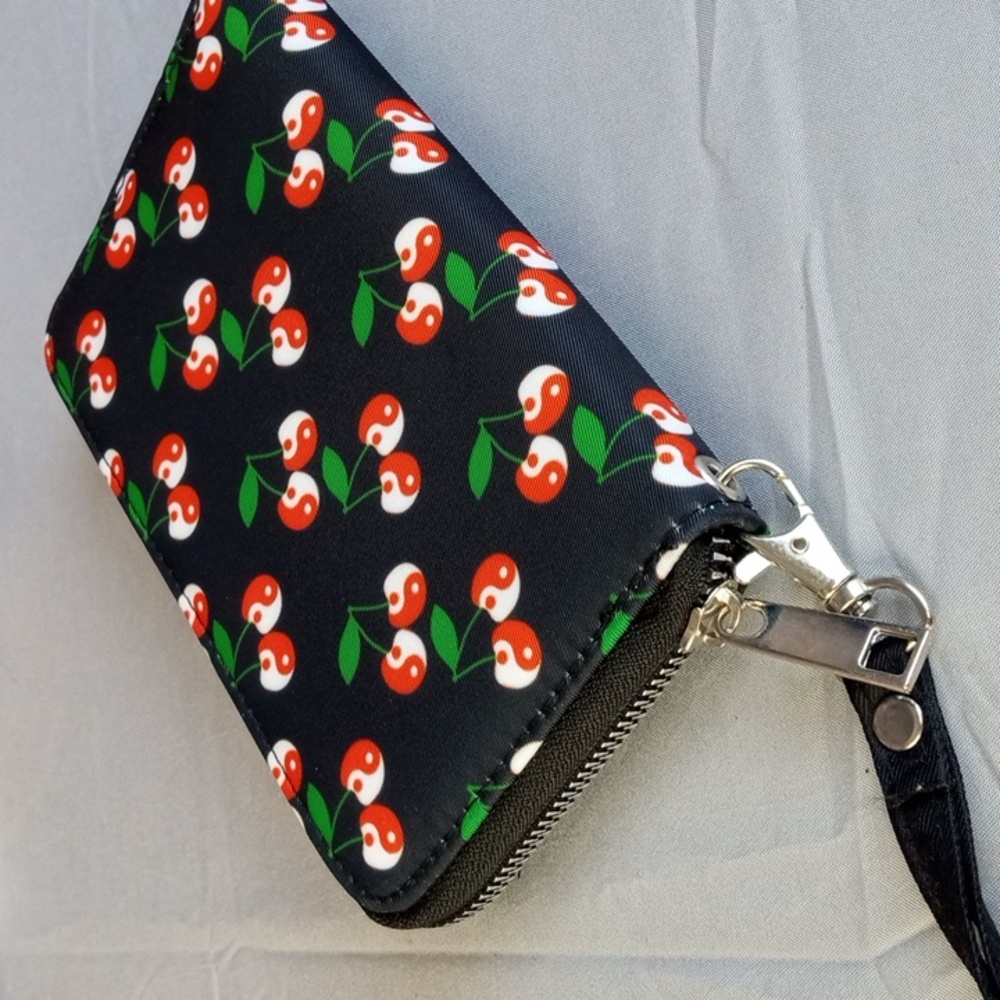 Cherry Patterned Wristlet Wallet - image 2